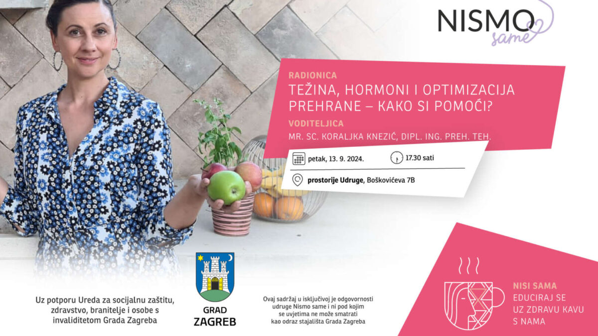 Radionica: težina, hormoni i optimizacija prehrane – kako si pomoći?